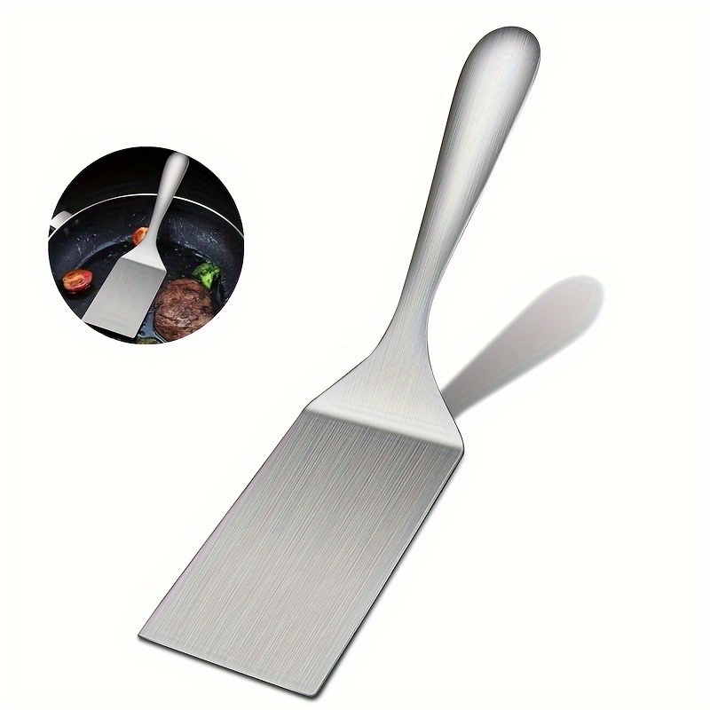 Okonomiyaki Spatula - 小型ステンレス製スパチュラ、グリルターナースパチュラ、グリルターナー、ステンレス製小型フライパン用スパチュラ、金属製調理用スパチュラ