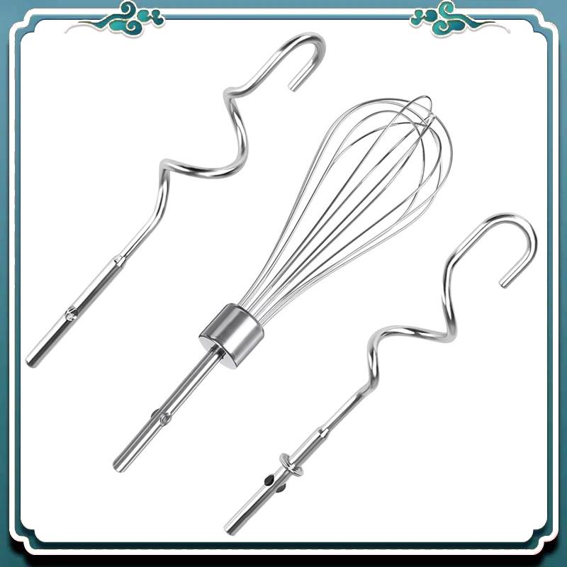 Kitchenaid Mixer Hand Mixer - キッチンエイド用泡立て器アタッチメント3個、キッチンエイドおよびハンドミキサー用の生地フックと泡立て器の交換用ビーター、期間限定オファー