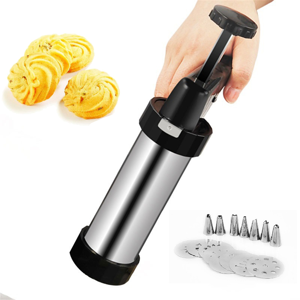 Churros Maker Gun - さまざまな種類のクッキーメーカー,ケーキデコレーション用のソケットを備えた圧力ツールセット