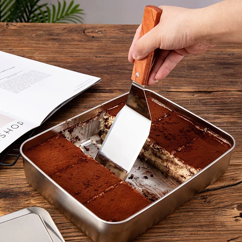 Okonomiyaki Spatula - ティラミススパチュラ、トレンディなベリーデザートモールドカッター、ベーキングケーキスクレーパー、パン移動用スパチュラ 1個