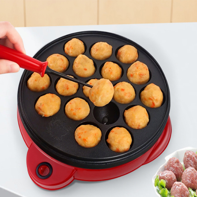 Takoyaki Grill Plate - 220V EU/AU/英国ちびまる子ベーキングマシン家庭用電気たこ焼きメーカーたこ焼きグリルパンプロの調理ツール