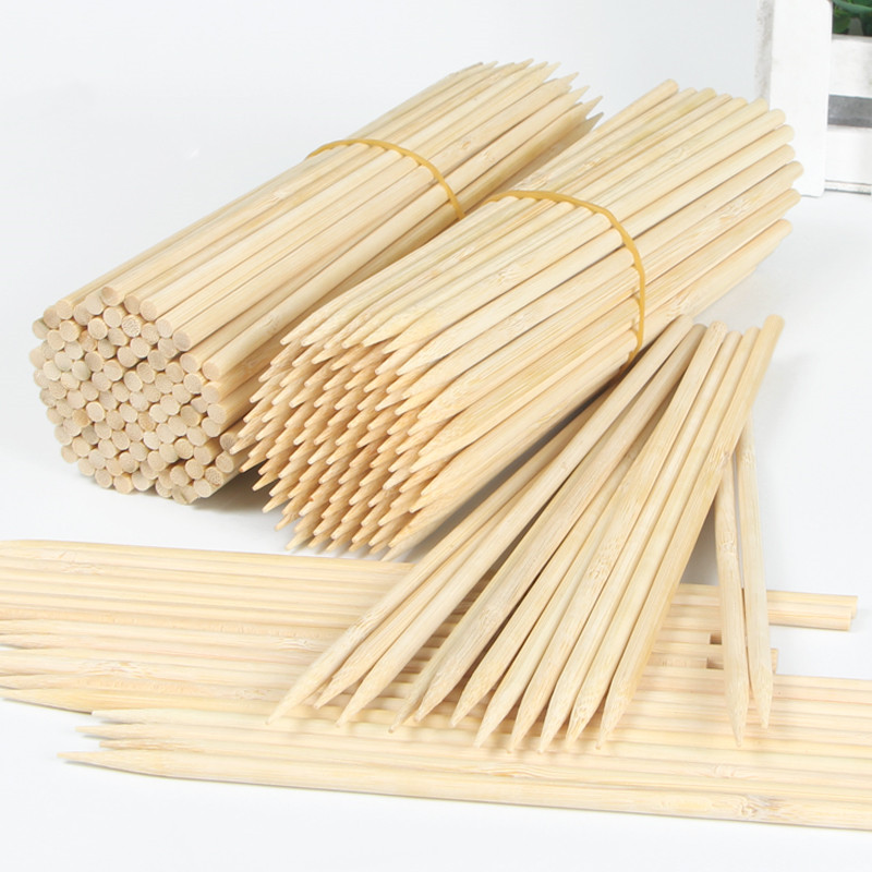 Corn Dog Stick - 使い捨て竹木製バーベキュー串、バーベキュースティック、食品木、パーティー、レストラン、カフェアクセサリー、20 cm、30 cm、40cm x 5mm