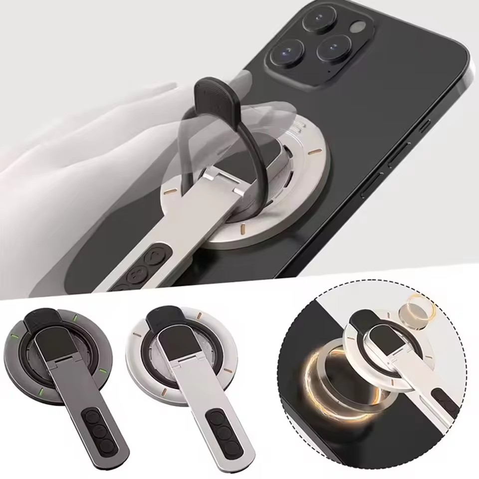 Taco Stand Holder - 1個 360 ° Roration スタンド携帯電話用磁気リング電話グリップ磁気吸引携帯電話ジムユニバーサルフィンガーリングブラケット