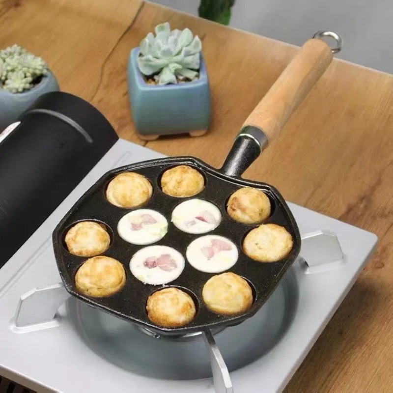 プロの誘導鋳鉄ガスストーブベーキングパン、14穴、パンケーキ - Cast Iron Corn のレビューと価格