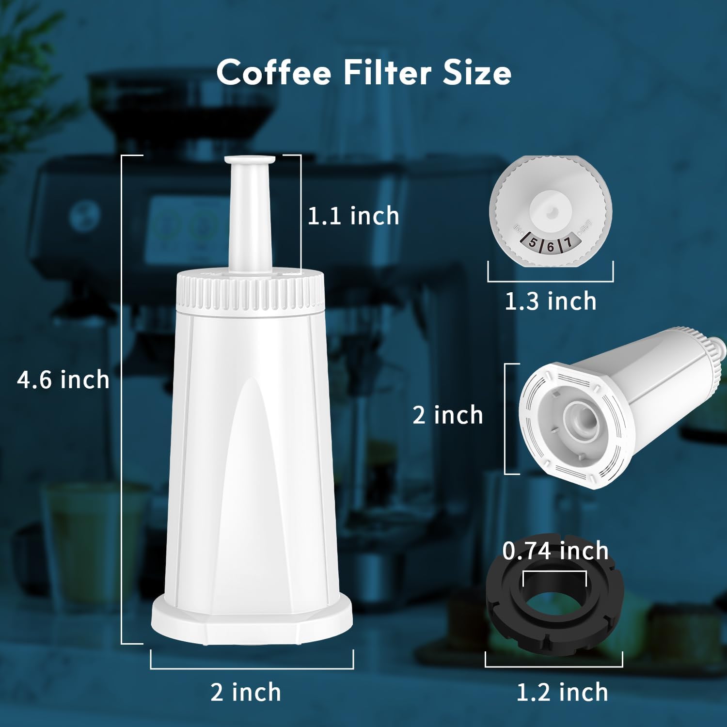 1/2/4 個交換用水フィルター Breville Bari - Breville Espresso Barista Touch のレビューと価格