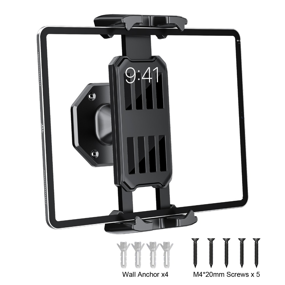 壁掛け式スマホホルダー タブレットスタンド 調整可能クランプ - Taco Stand Holder のレビューと価格