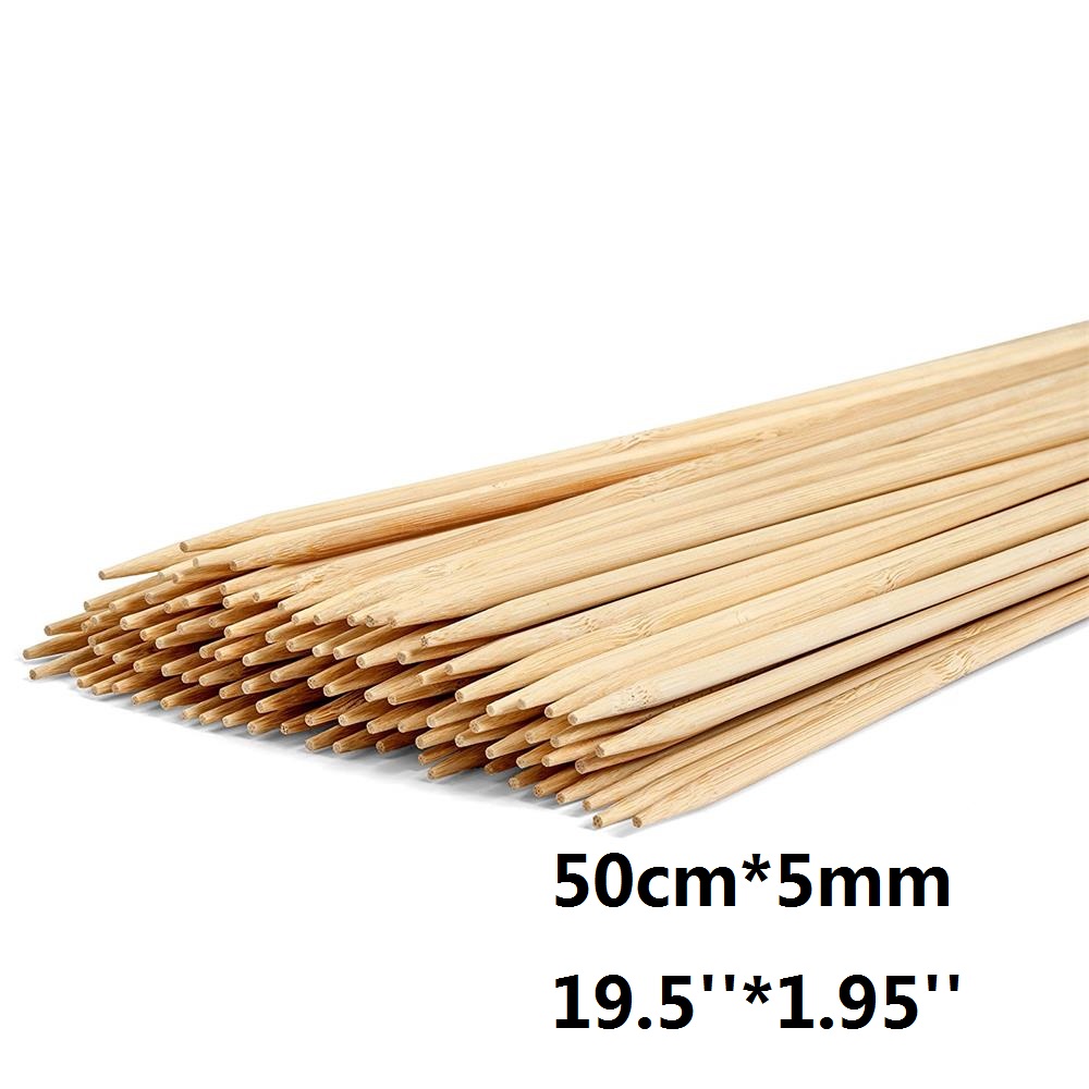 50cm×5mm 長さのある使い捨てBBQグリル竹串 トルネ - Corn Dog Stick のレビューと価格