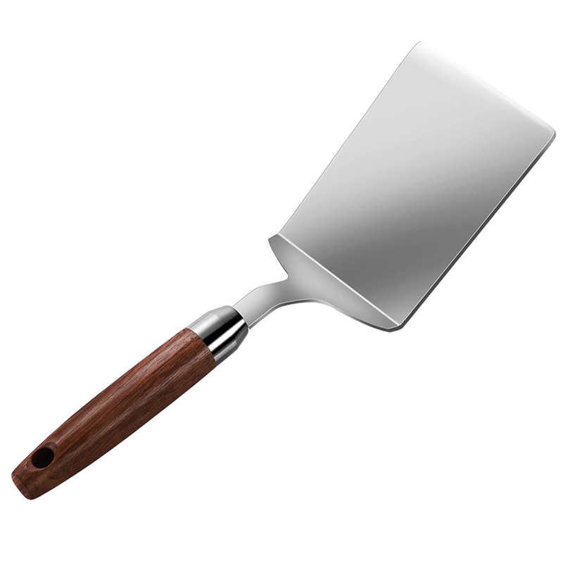 木製ハンドル付きステンレススチール製スパチュラ、ノンスティッ - Okonomiyaki Spatula のレビューと価格