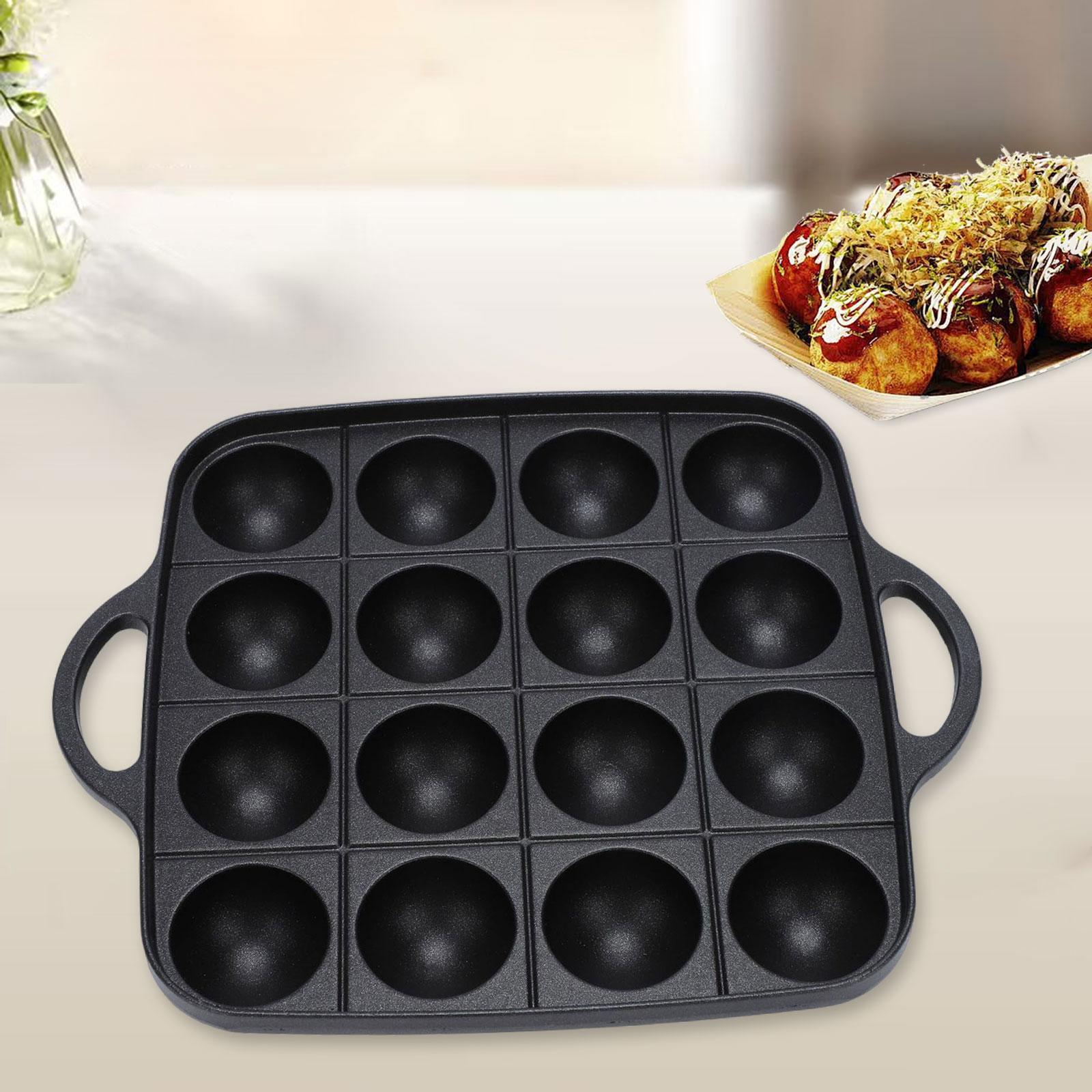 たこ焼きグリルパン 16 空洞お手入れ簡単多目的調理プレート - Takoyaki Grill Plate のレビューと価格