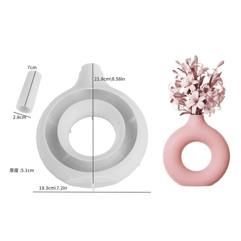 シリコン製花瓶型、樹脂製フラワーポット型、エポキシ樹脂製花瓶 - Potsticker Mold のレビューと価格