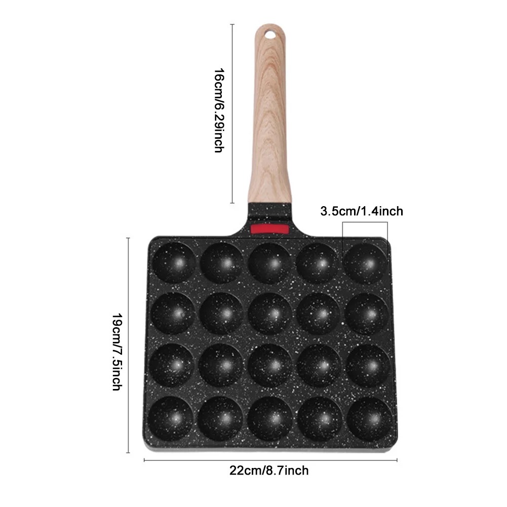 たこ焼きパン 20 型たこ焼きメーカースキレットアルミ合金テ - Takoyaki Grill Plate のレビューと価格