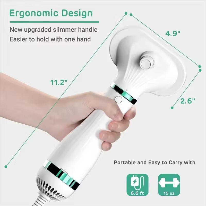 2-in-1ペットヘアドライヤーグルーミングツール：ポータブ - Hot Dog Press のレビューと価格