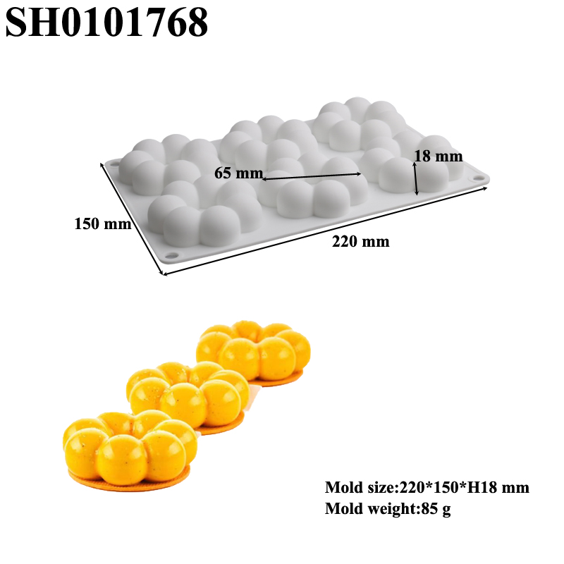 1または6個の花びら型ドーナツデザインムースケーキ型フレンチ - Donut Mold Silicone のレビューと価格