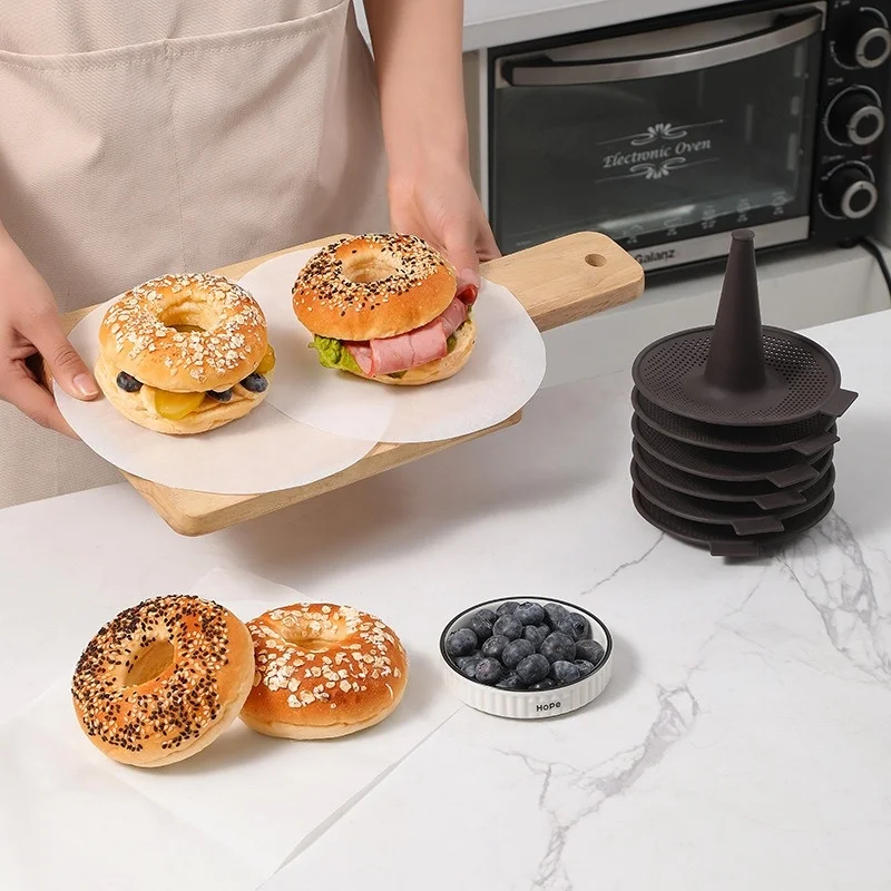 6 個ベーキングモールドパンドーナツパンキッチンシリコーン円 - Donut Mold Silicone のレビューと価格