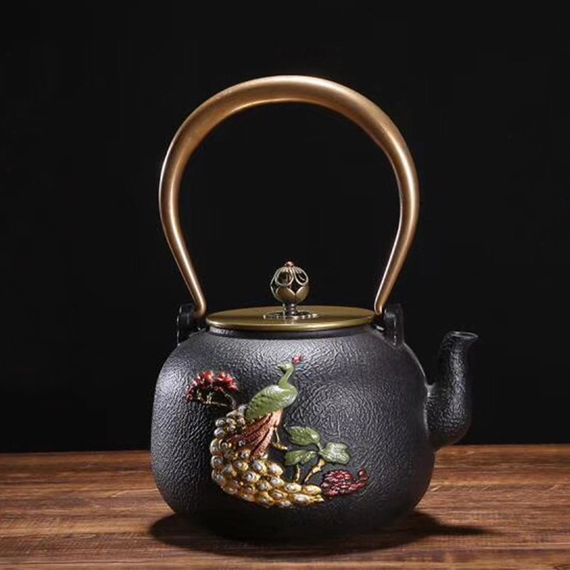 1.4 日本茶ポット 絶妙な梅と竹の塗装シリーズ 鋳鉄ケトル - Cast Iron Corn のレビューと価格
