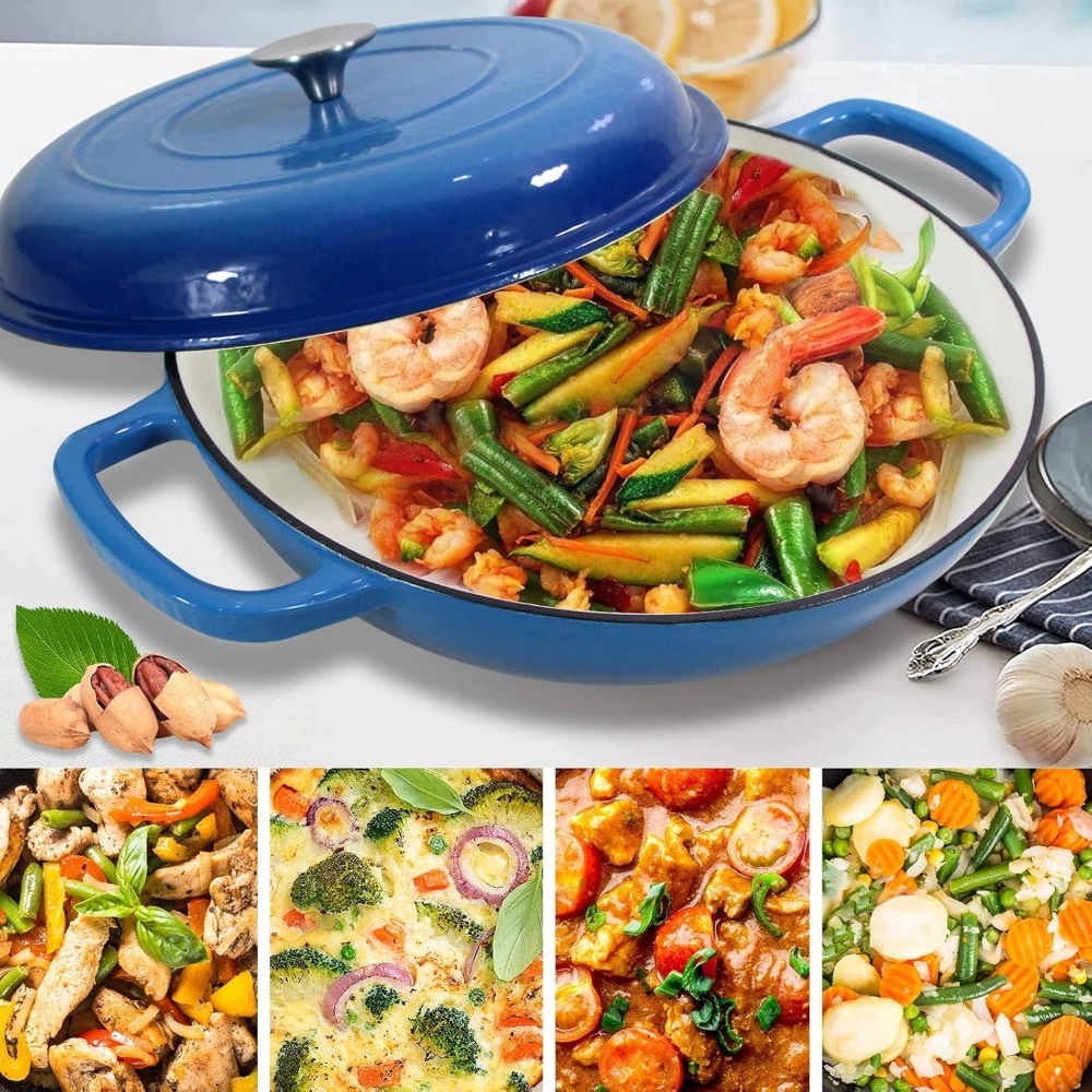 4.5L ダッチオーブン スープポット 鋳鉄 キャセロール  - Cast Iron Corn のレビューと価格
