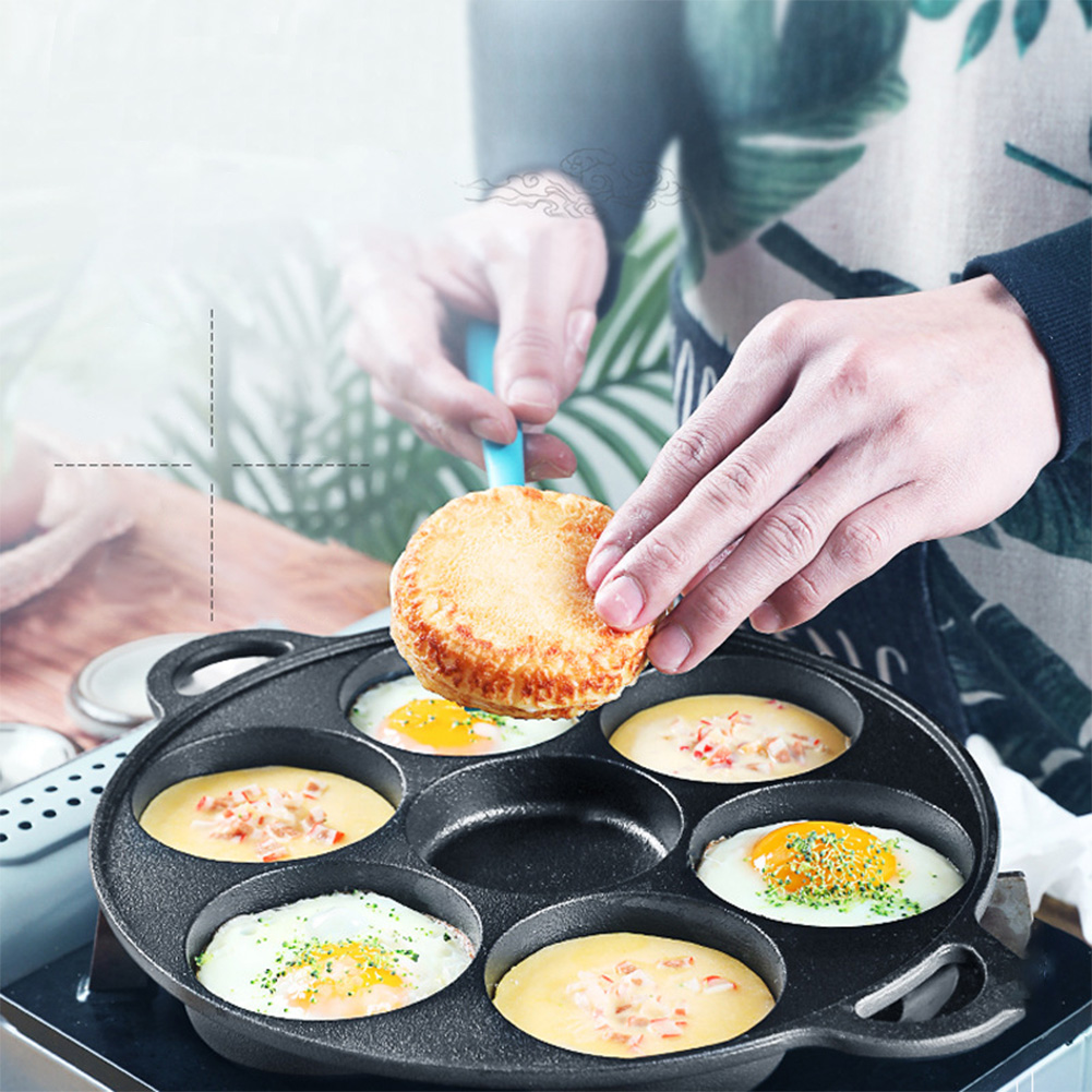 7穴フライパン鋳鉄製ノンスティックキッチン調理用ハムパン卵調 - Cast Iron Corn のレビューと価格