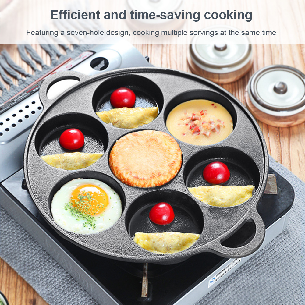7穴フライパン鋳鉄製ノンスティックキッチン調理用ハムパン卵調 - Cast Iron Corn のレビューと価格
