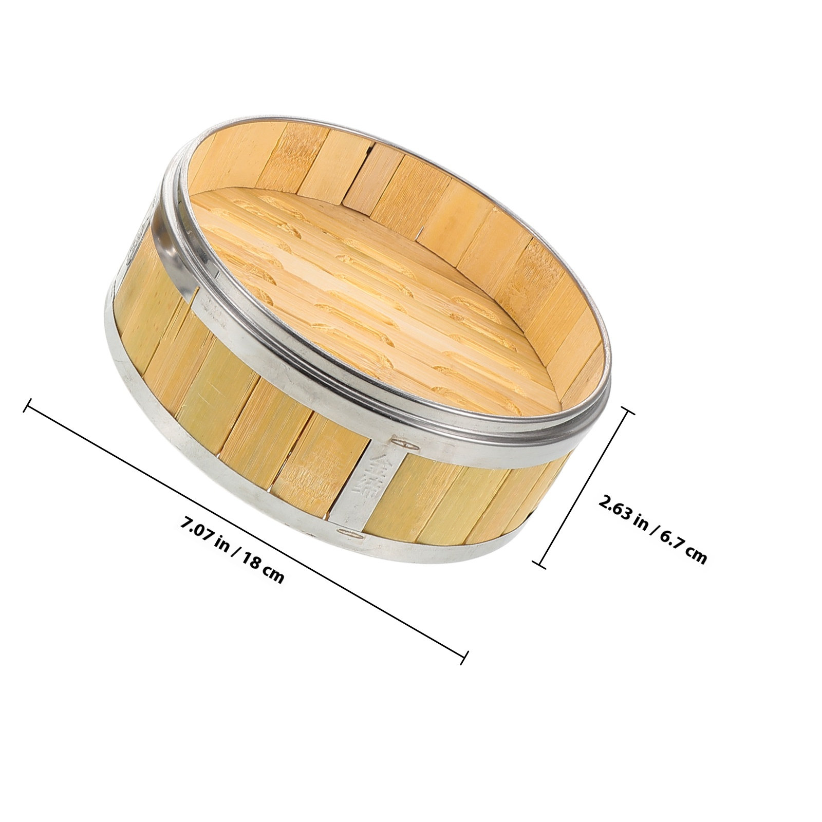 18cmの手作り竹製蒸し器、木製アジアンフード蒸し器、点心、 - Bao Steamer Bamboo のレビューと価格
