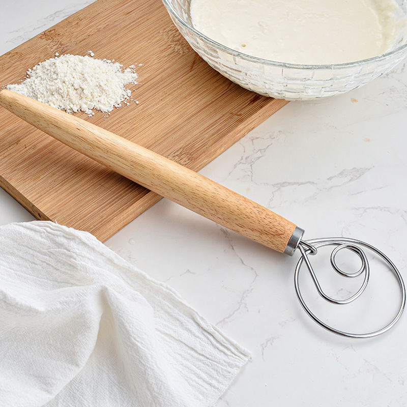 13 インチオークハンドルミルクベーキング小麦粉ミキサー小麦 - Danish Pancake Pan のレビューと価格