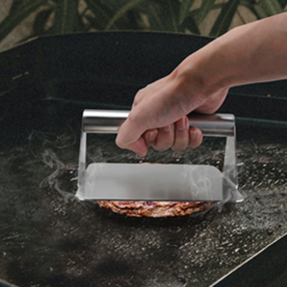A04G-スクエアミートプレス ハンバーガー プレス グリル - Hot Dog Press のレビューと価格