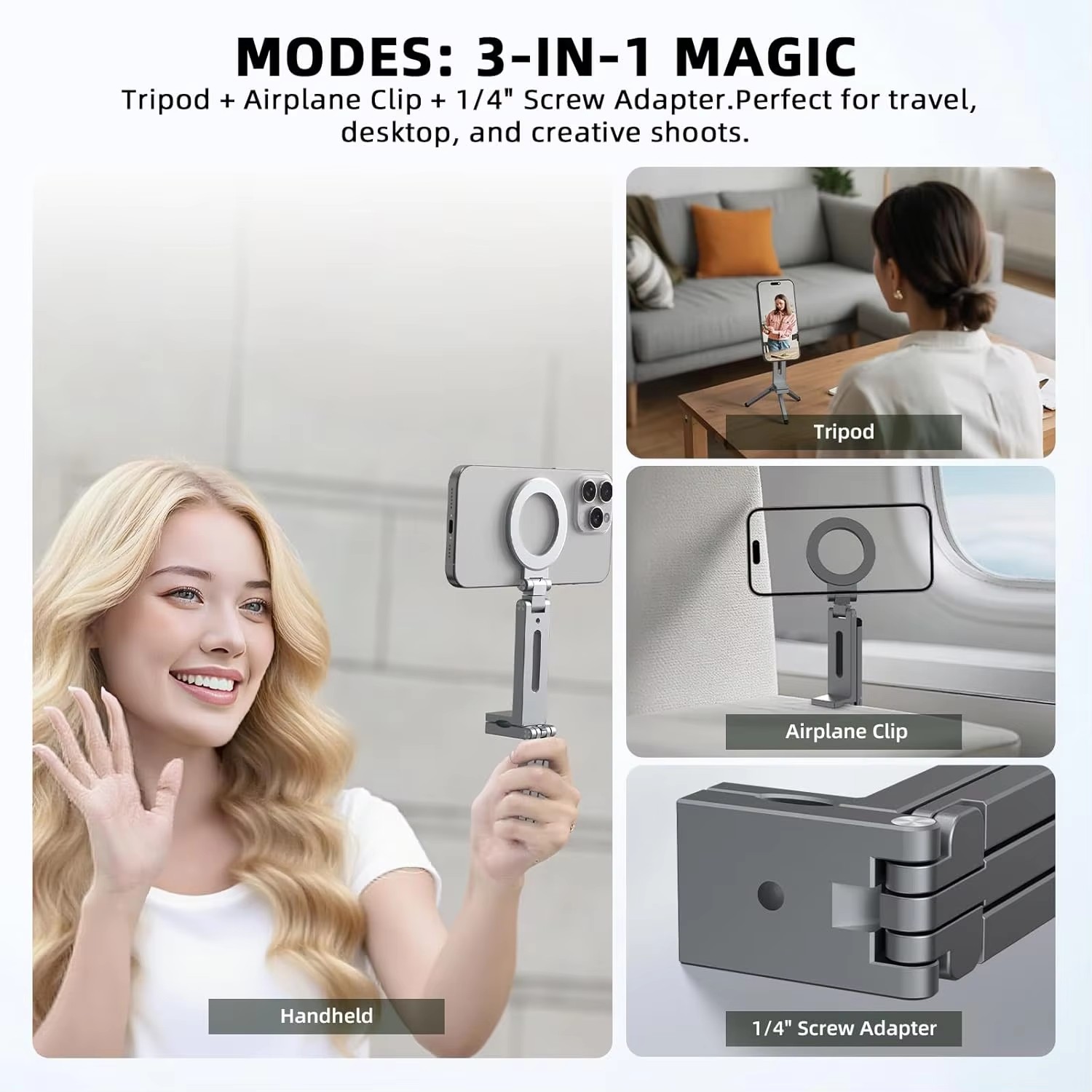 ユニバーサル磁気式スマホホルダー 旅行必需品 フレキシブル回 - Taco Stand Holder のレビューと価格