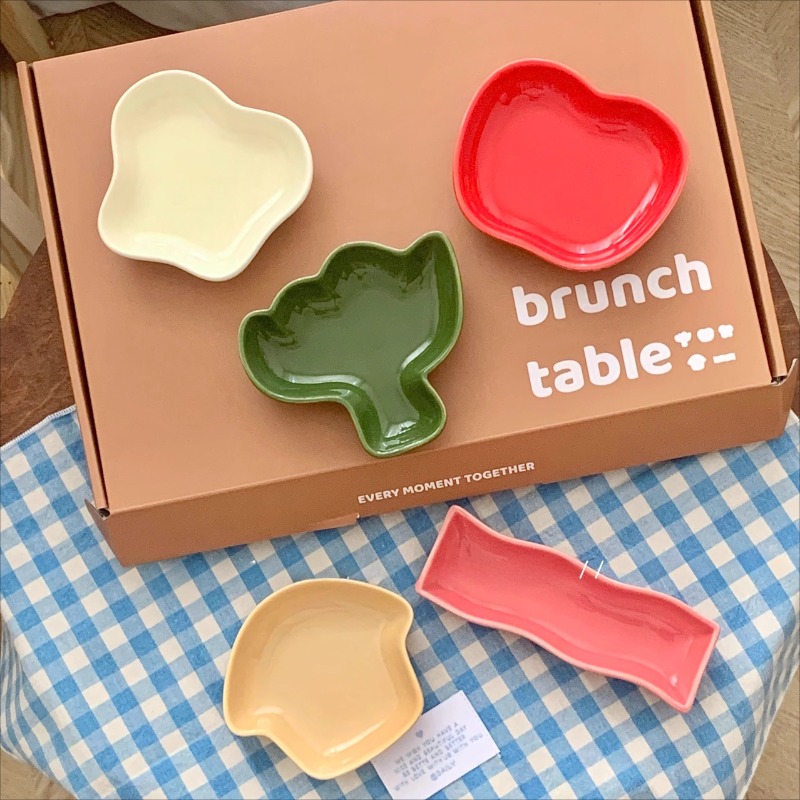 かわいい野菜セラミック点心皿クリエイティブ漫画の形の調味料皿 - Dim Sum Basket のレビューと価格