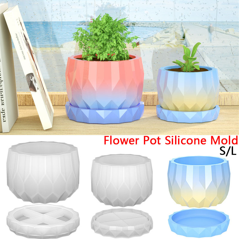 コンクリート植木鉢とソーサー用のシリコンプランター型,DIY - Potsticker Mold のレビューと価格