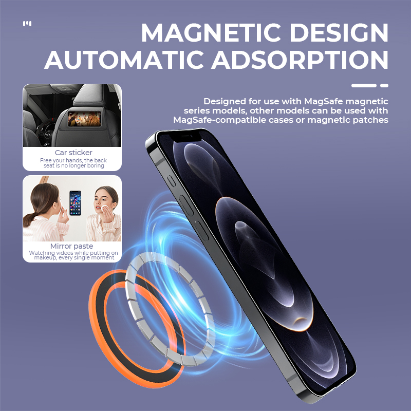 MagSafe対応 強力マグネットリング式スマホホルダー 粘 - Taco Stand Holder のレビューと価格