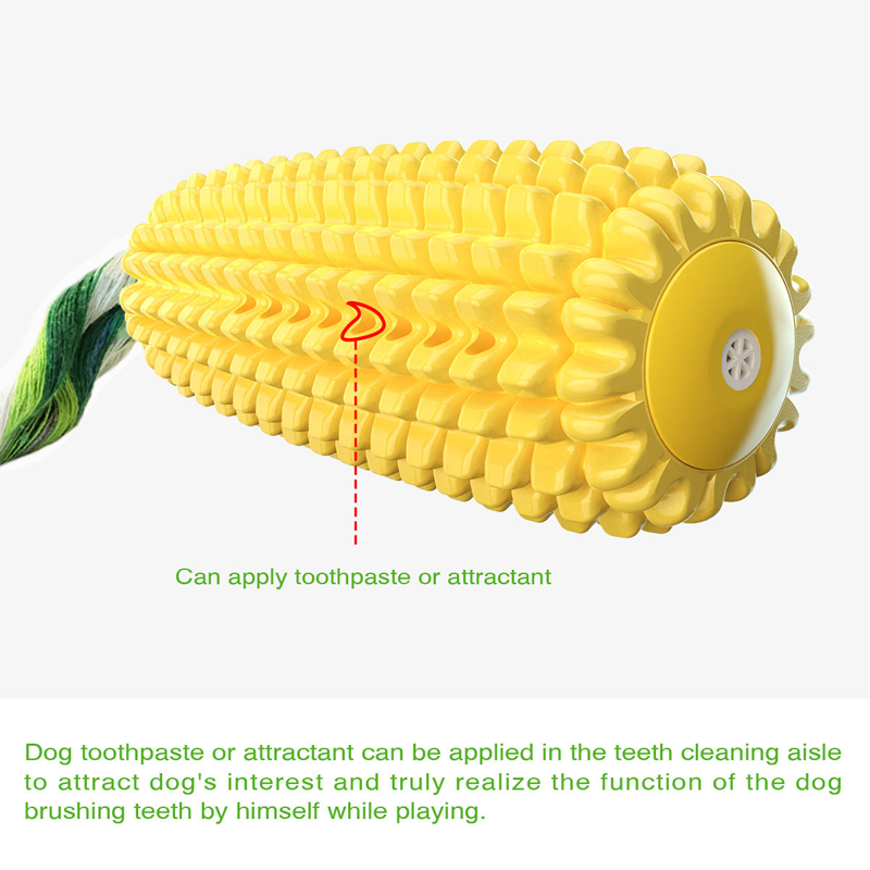 ペット用おもちゃ 音が鳴る歯磨き用噛む棒、TPRコーンドッグ - Corn Dog Stick のレビューと価格