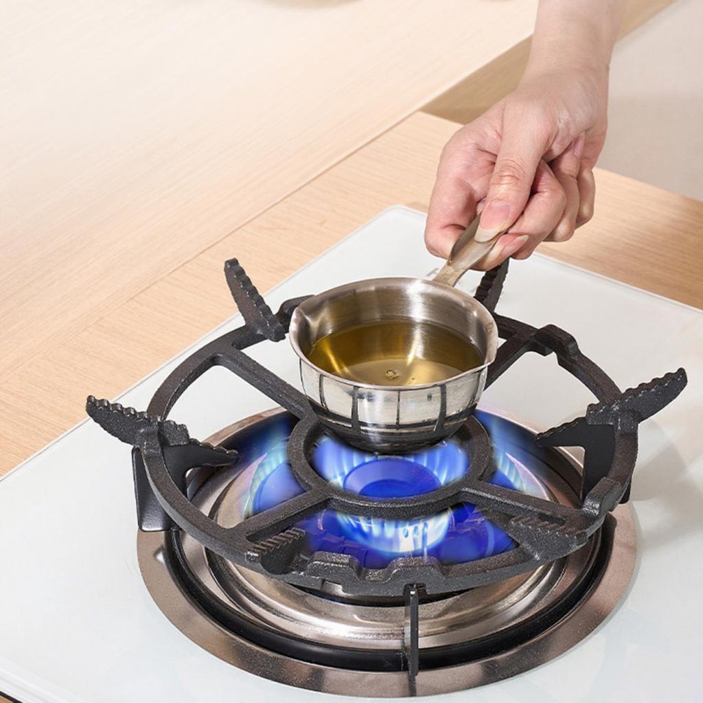 鋳鉄製中華鍋サポートポットラック滑り止め頑丈簡単設置コンロス - Cast Iron Corn のレビューと価格