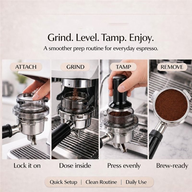 B51CNEW! ツイストロックポルタフィルターファンネル  - Breville Espresso Barista Touch のレビューと価格