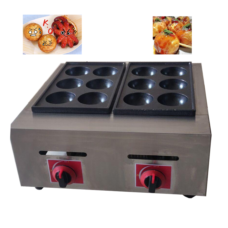 業務用電気/ガス式フィッシュボールグリル、焦げ付き防止鋳鉄プ - Takoyaki Grill Plate のレビューと価格