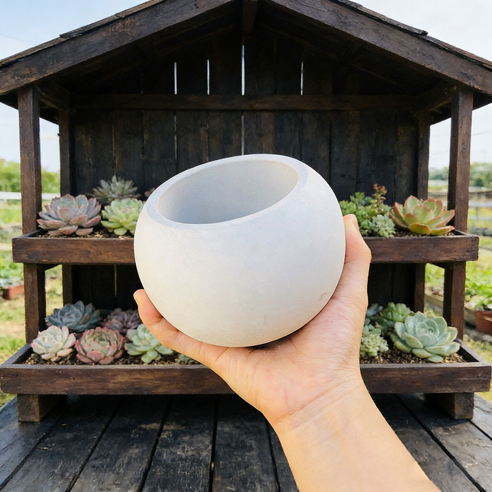 球形植木鉢シリコンモールド DIY キャンドルカップ収納ボッ - Potsticker Mold のレビューと価格