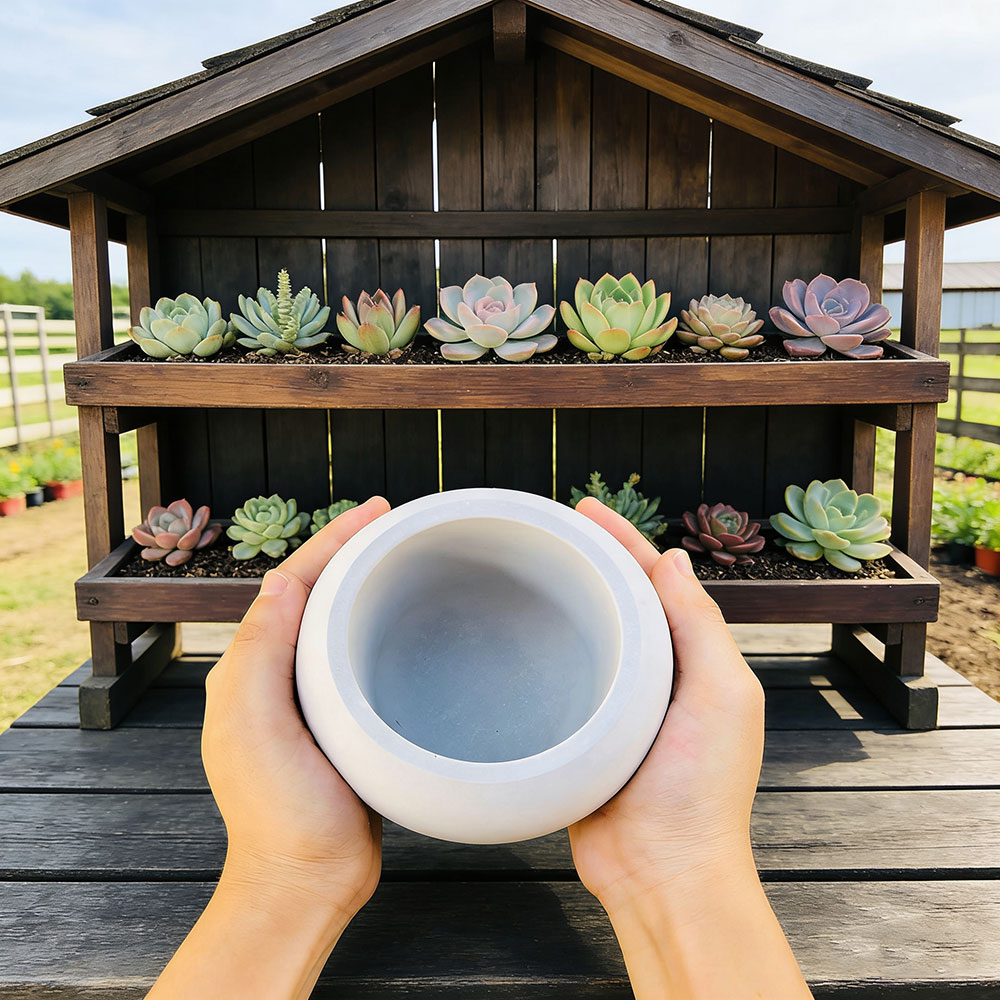 球形植木鉢シリコンモールド DIY キャンドルカップ収納ボッ - Potsticker Mold のレビューと価格