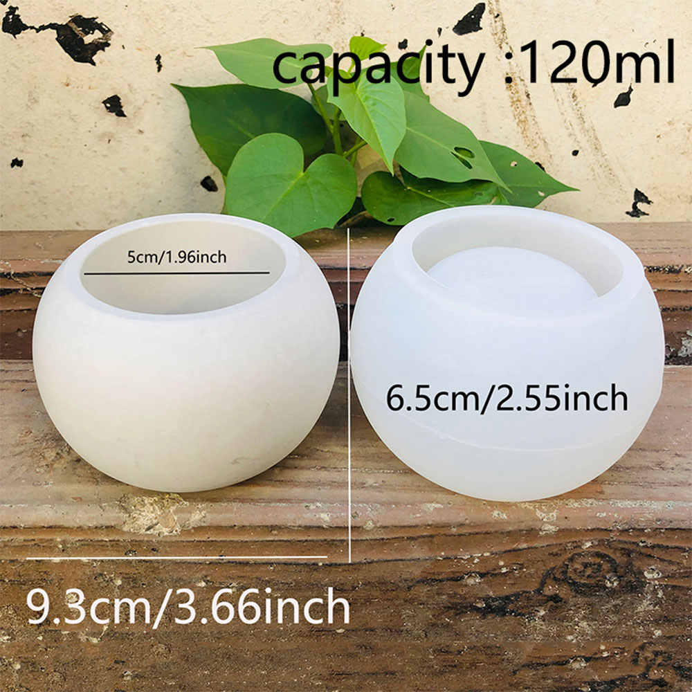 球形植木鉢シリコンモールド DIY キャンドルカップ収納ボッ - Potsticker Mold のレビューと価格