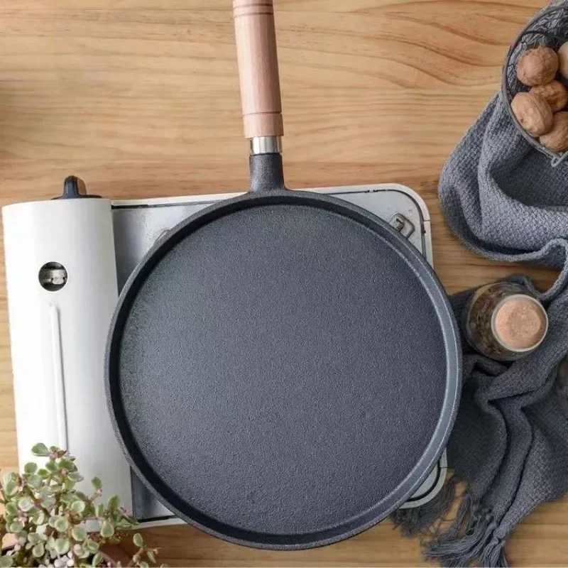 20cm 鋳鉄製フライパン 木製ハンドル付き – 無塗装プレ - Cast Iron Corn のレビューと価格